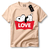 Imagem do Camiseta Unissex de Algodão com Estampa do Doguinho "LOVE" - Conforto e Estilo - Philklen