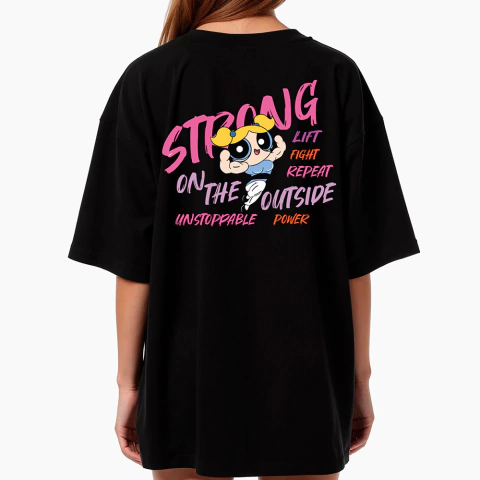 Camiseta Oversized Feminina Power Puff Girls - Philklen