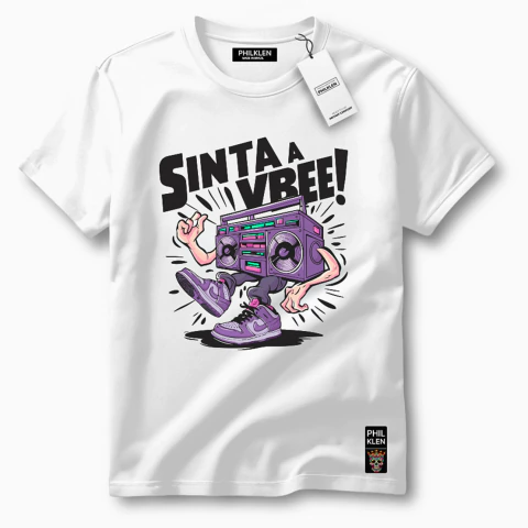 Camiseta Algodão Premium Estampada Sinta a Vibe Unissex Masculina e Feminina - comprar online