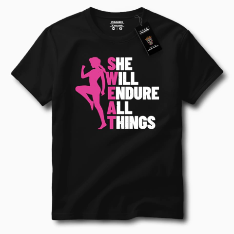 Camiseta Feminina de Algodão Premium Estampa Motivacional - comprar online