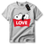 Camiseta Unissex de Algodão com Estampa do Doguinho "LOVE" - Conforto e Estilo - Philklen