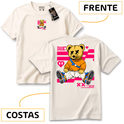 Camiseta Unissex Algodão Premium "Trust Bear" - Moderna e Confortável - Philklen - comprar online