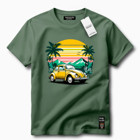 Camiseta Algodão Premium Estampada Retrô Fusca Vintage Unissex Masculina e Feminina - comprar online