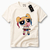 Camiseta Feminina de Algodão Premium com Estampa Divertida de Personagem - loja online