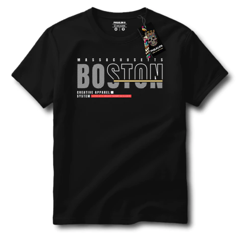 Camiseta Boston Massachusetts Algodão Premium - Estilo Urbano - comprar online
