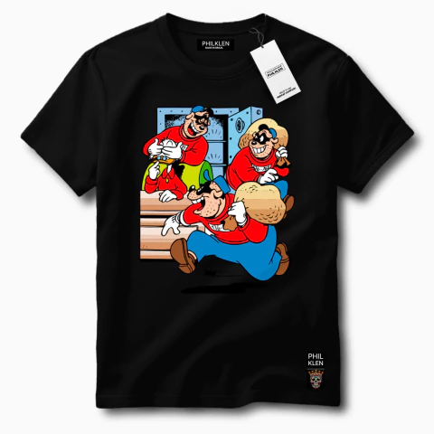 Camiseta Algodão Premium Estampa Irmãos Metralha Unissex Masculina e Feminina Philklen - comprar online