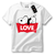 Camiseta Unissex de Algodão com Estampa do Doguinho "LOVE" - Conforto e Estilo - Philklen - comprar online