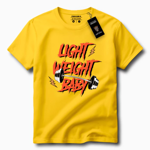 Camiseta de Algodão Premium com Estampa Light Weight Baby Unissex - comprar online