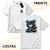 Imagem do Camiseta Unissex de Algodão com Estampa Urso Colorido Frente e Costas - Estilo Urbano e Criativo- Philklen