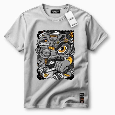 Camiseta Algodão Premium Estampa Feroz Unissex Masculina e Feminina Philklen - comprar online