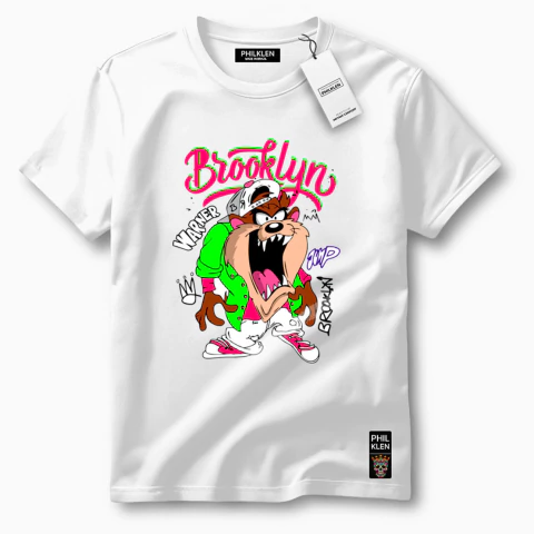 Camiseta Algodão Premium Estampa Brooklyn Unissex Masculina e Feminina Philklen - comprar online