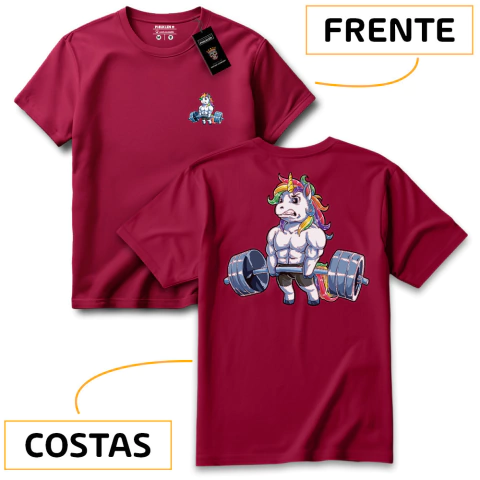 Camiseta Feminina Unicórnio Musculoso com Estampa Divertida - Algodão Premium - comprar online