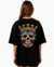 Camiseta Oversized Feminina Skull Crown - Philklen na internet