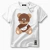 Camiseta Algodão Premium Estampa Urso Gorro Unissex Masculina e Feminina Philklen - Philklen