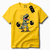 Camiseta de Algodão Premium com Estampa Dinossauro Halterofilista Unissex - loja online