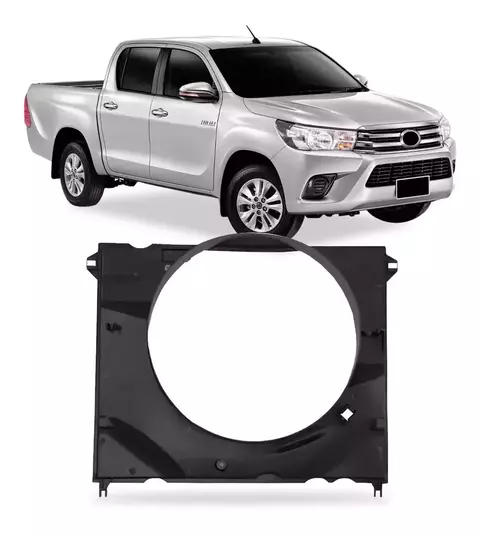 Defletor do Radiador /Defletor da Ventoinha Hilux Diesel 2006 à 2015 - comprar online