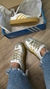 SAMBAE BRANCO COM DOURADO - COURO na internet
