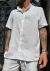 Camisa LINO CUELLO MAO - BLANCO - comprar online