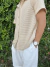 Camisa CROCHET BEIGE LISO - tienda online