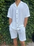 Imagen de Camisa LINO SASTRERO + Short de REGALO - BEIGE CLARO
