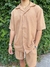 Camisa LINO SASTRERO + Short de REGALO - BEIGE OSCURO - comprar online