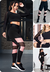 Cropped Manga Longa e Calça Legging Conjunto Fitness - comprar online