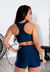 Cropped Liso e Short Liso Azul Marinho Conjunto | REF: LX224 na internet