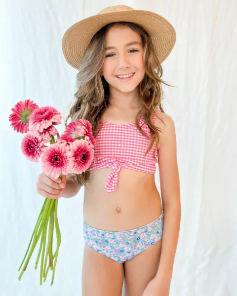 Biquíni Nó Floral com Xadrez L'été - comprar online