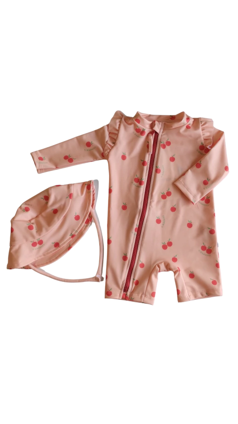 Traje de baño UV - CEREZAS NARANJA