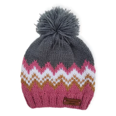 Gorro Zigzag - GRIS TOPO Y ROSA VIEJO - comprar online