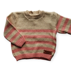 Sweater Rayado - ARENA Y ROSA - comprar online