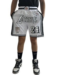 SHORT NBA LAKERS WHITE #24 BRYANT