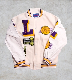 JACKET NBA LOS ANGELES LAKERS - WHITE - comprar online
