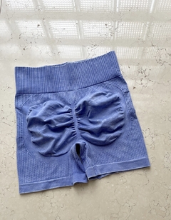 SHORT SEAMLESS PUSH UP AZUL OSCURO - tienda online