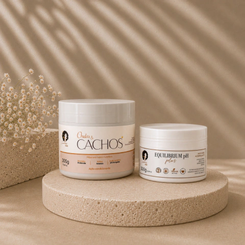 Kit Cacheia Juba – Hidratação, Nutrição e Equilíbrio do pH