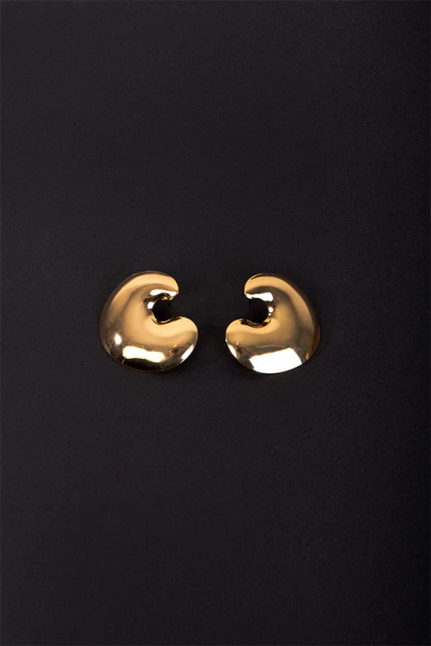 Brinco Dourado Arredondado - comprar online