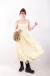Vestido Amarelo Manteiga Romântico - comprar online
