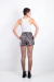 Hot Pant Paetê Prata - loja online