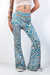 Calça Flare Bege Psicodélica Gringa.com na internet