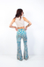 Calça Flare Bege Psicodélica Gringa.com - Dig For Fashion