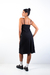 Vestido Preto Midi com Aplicação Dourada - Dig For Fashion