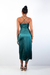 Vestido Verde Acetinado Zara