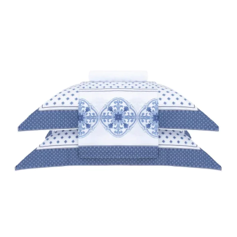 Jogo de Cama Buddemeyer Percalle Sant'anna 180 Fios - 100% Algodão - King