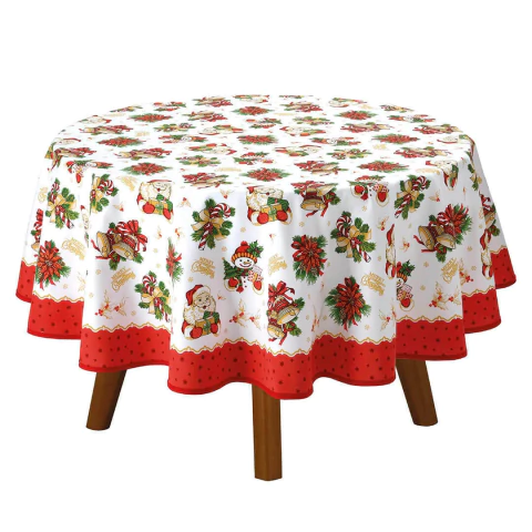 Toalha de Mesa Athenas Estampado Natal 111 - 1,60 m