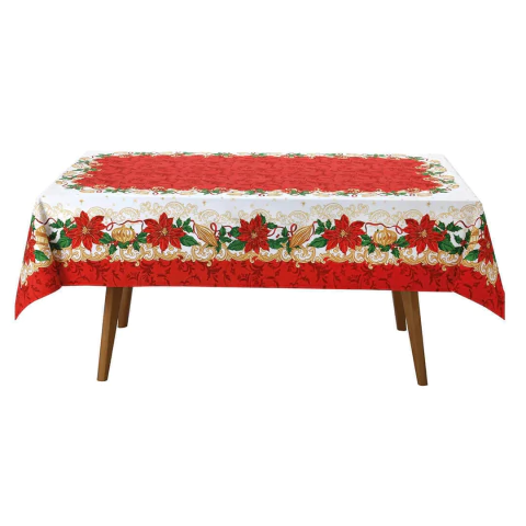 Toalha de Mesa Athenas Estampado Natal 110 - 1,40m x 1,40m