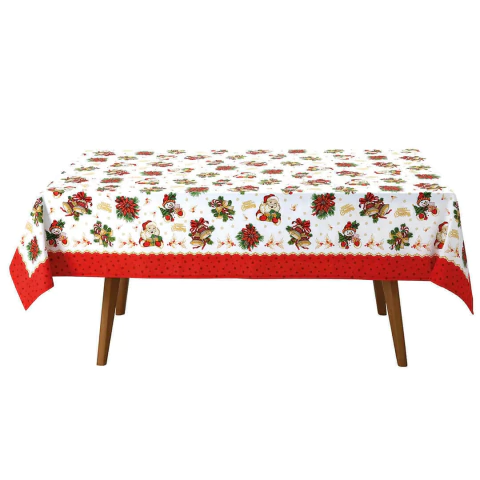 Toalha de Mesa Athenas Estampado Natal 111 - 1,40m x 1,40m