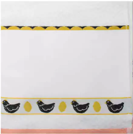 Pano de Copa Felpudo para Pintar Artfacil Dohler 45x70cm - Galinhas