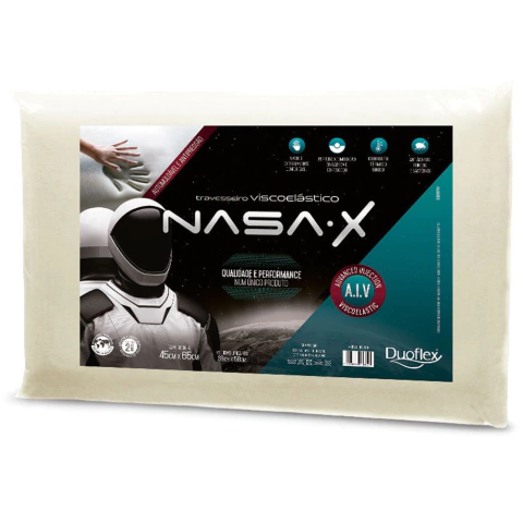 Travesseiro Duoflex Nasa-x Viscoelástico