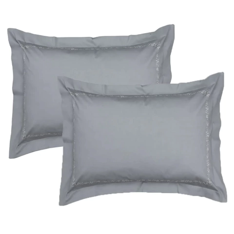 Kit Fronhas Kacyumara Satinee Magany 300 Fios 50x70cm - 100% Algodão - 2 peças