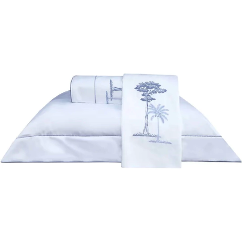 Jogo de Cama Marken Fassi Le jardin Arvoredo - 100% Algodão Egípcio - 300 Fios -Casal